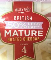 50% less fat mature cheddar cheese