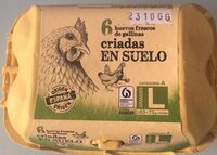 Huevos frescos de gallinas criadas en suelo