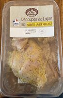 Découpe de lapin marinées moutarde
