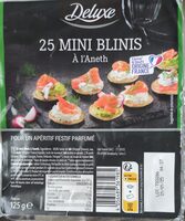 25 Mini Blinis Apéro à l'aneth