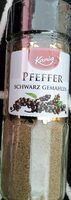 Pfeffer schwarz gemahlen