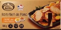 Rôti filet de porc cuisine aux 2 moutardes