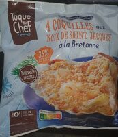 4 coquilles aux noix de Saint Jacques a la bretonne