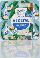 Dessert végétal nature au lait de coco