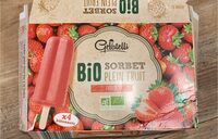 Bio Sorbet Plein Fruit Fraise