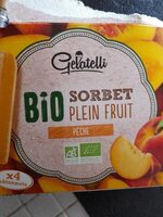 Sorbet plein fruit pêche