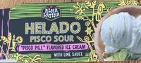 Helado pisco sour
