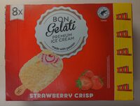 Bon gélati Strawberry Crisp Ice Cream