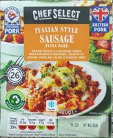 Italian style sausage pasta bake