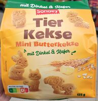 Tier Kekse Dinkel Hafer