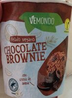 Helado vegano chocolate brownie