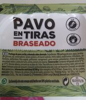 Pavo en tiras Braseado