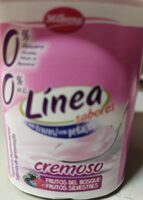 Yogur linea sabores frutos del bosque