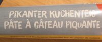 Pate a gateau piquante