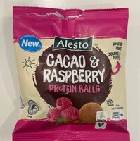 Cacao & raspberry protein balls