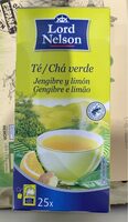 Té verde con jengibre y limón