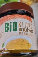 Klare Bio-Brühe mit Rindfleisch