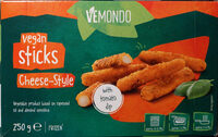 Vegan sticks cheese-style