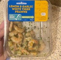 Lemon e Garlic White Tiger Prawns
