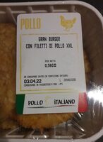 Gran burger con filetti di pollo xxl