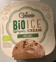 Bio organic ice cream hazelnut