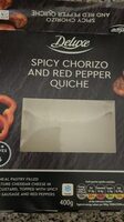 Deluxe spicy Chorizo and Red Pepper Quiche