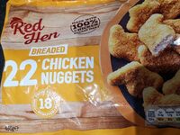 Red hen breaded chicken nuggets