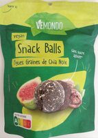 Snack balls figues, graines de chia, noix