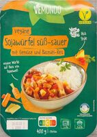 Vegane Sojawürfel süß-sauer