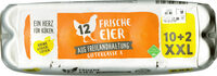 12 Frische Eier aus Freilandhaltung Güteklasse A