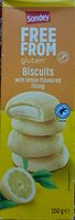 FREE FRON GLUTEN Biscuits with lemon flavored filling