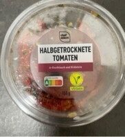 Semi-dried tomatoes with garlic and herbs