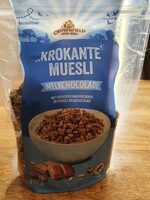 Krokante muesli melkchocolade met havervlokken en melkchocolade