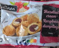 Hazelnut cream - raspberry dumplings
