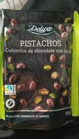 Pistachos cubiertos de chocolate con leche
