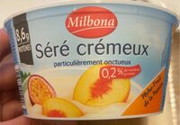 Yoghurt kwark perzik