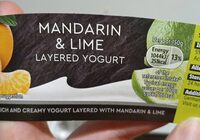 Mandarin & lime layered yogurt