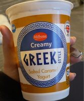Creamy greek style salted caramel yogurt