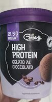 High protein Gelato al cioccolato