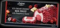 Ice cream dessert red fruit