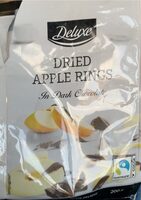 Dried apple rings in dark choccolate