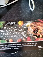 Deluxe 2 Luxury Mini Christmas Puddings