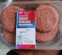 4 Irish beef skinny burgers