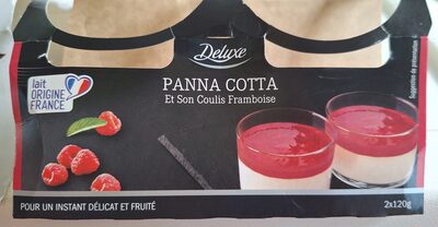 Panna cotta coulis de framboise 2 x (100 g + 20 g)