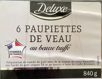 6 paupiettes de veau au beurre truffé