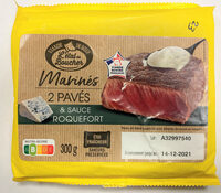 Pavés de bœuf marinés & sauce roquefort