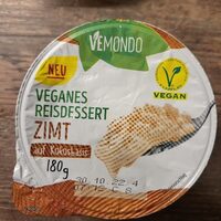Veganes Reisdessert Zimt auf Kokosbasis