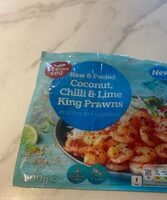 Coconut chilli and lime prawns