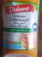 Leberwurst fein, mit Schnittlauch
