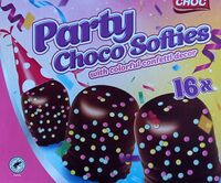 Party choco softies with colorful confetti decor